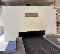 article no.: 30285<br><br> 550 kg/h ; 1120 °C Continuous oven, drying oven<br><br>Fa. Mahler und Kühler Fa. Günter<br><br>