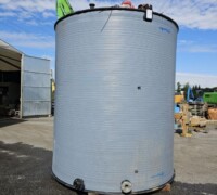 article no.: 30321<br><br> 12 m³ used PE round container, agitator container, batch container<br><br>van Leeuwen & Brust GmbH<br><br>